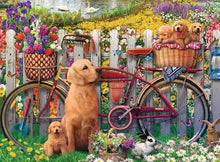 Load image into Gallery viewer, Ravensburger Cute Dogs in the Garden - 500 Pieces Puzzle