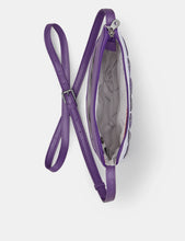 Load image into Gallery viewer, Bees Love Lavender Plum Leather Cross Body Bag