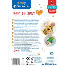 Load image into Gallery viewer, CLEMENTONI BENNY THE BUNNY, Interactive Plush Toy, Bunny Plush, Baby and Toddler Companion, Sensory Exploration, Imaginative Play, Ages 0 Months and Up