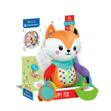 Load image into Gallery viewer, CLEMENTONI HAPPY FOX, Interactive Plush Toy, Baby and Toddler Companion, Sensory Exploration, Auditory Development, Ages 6 Months and Up