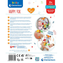 Load image into Gallery viewer, CLEMENTONI HAPPY FOX, Interactive Plush Toy, Baby and Toddler Companion, Sensory Exploration, Auditory Development, Ages 6 Months and Up