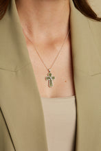 Load image into Gallery viewer, Irish Marble Necklace Celtic Cross
