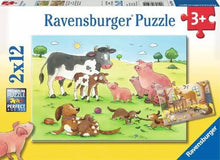 Load image into Gallery viewer, Children’s Puzzle Farm Animals - 2x12 Pieces Puzzle