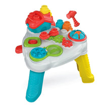 Load image into Gallery viewer, Colorful toy activity table with various interactive elements on a white background