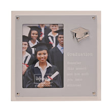 Load image into Gallery viewer, MOMENTS 2 LAYER PHOTO FRAME GREY 4" X 6" - GRADUATION