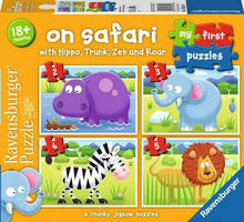 Load image into Gallery viewer, Ravensburger On Safari My First Puzzles - 2 + 3 + 4 + 5 Pieces Puzzle