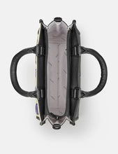 Load image into Gallery viewer, Yoshi Bees Love Lavender Black Leather Grab Bag