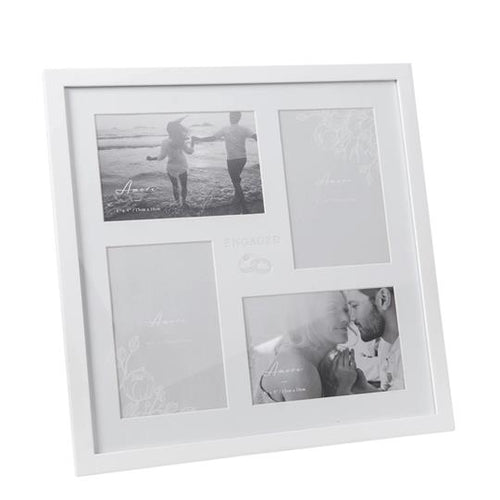 AMORE BY JULIANA® MULTI APERTURE PHOTO FRAME - ENGAGED
