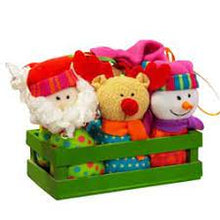 Load image into Gallery viewer, SET OF 6 CHRISTMAS CHARACTER TREE DECORATIONS IN CRATE