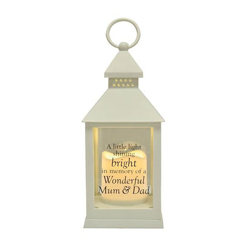 THOUGHTS OF YOU GRAVESIDE LANTERN - MUM & DAD