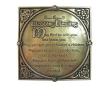 Load image into Gallery viewer, Bronze Gallery Wedding Blessing Wall Plaque