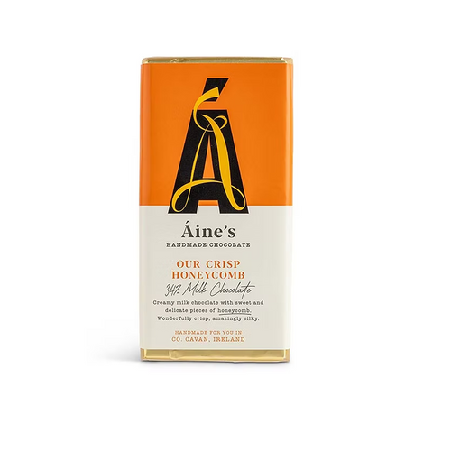 Aine's handmade chocolate bar packaging on a white background