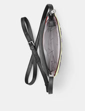 Load image into Gallery viewer, Bees Love Lavender Black Leather Cross Body Bag
