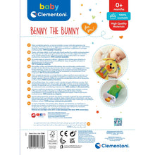 Load image into Gallery viewer, CLEMENTONI BENNY THE BUNNY, Interactive Plush Toy, Bunny Plush, Baby and Toddler Companion, Sensory Exploration, Imaginative Play, Ages 0 Months and Up
