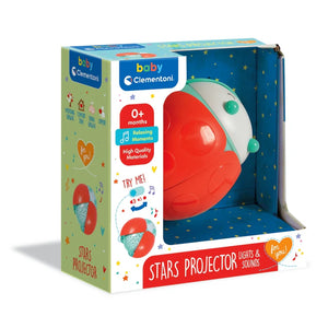 CLEMENTONI STARS PROJECTOR LIGHT & SOUNDS, Baby Sleep Companion, Stars Projector, Soothing Sounds, Bedtime Routine Essentials