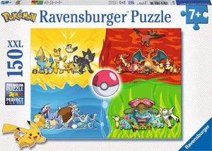 Ravensburger Pokemon puzzle box with various Pokemon characters on a colorful background