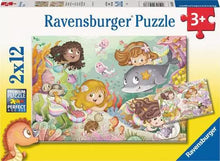 Load image into Gallery viewer, Children’s Puzzle Mermaids - 2x12 Pieces Puzzle
