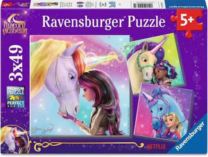 Ravensburger Children’s Puzzle Unicorn Academy, 3x49 Pieces Puzzle