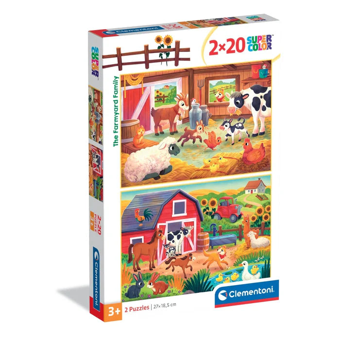 Clementoni The Farmyard Family 2x20pce