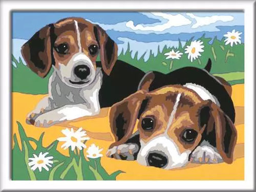 CreArt Jack Russell Puppy - Paint by numbers for kids