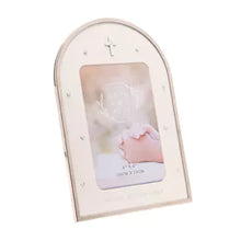 Load image into Gallery viewer, Decorative photo frame with a picture of a child holding hands on a white background
