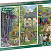 Falcon Woodland Farm puzzle box with images of a farm scene and '1000' pieces.
