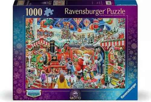 Ravensburger puzzle box with a festive scene design