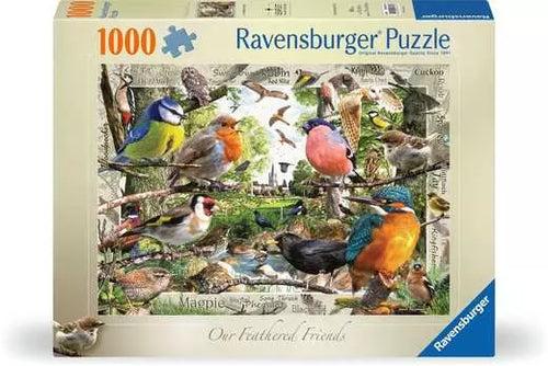 Ravensburger puzzle box featuring various birds in a natural setting