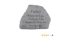 Kayberry "Mom & Dad Wherever I Go" Memorial Stone