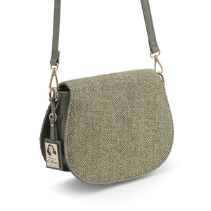 MAUREEN O’HARA SADDLE BAG GREEN HERRINGBONE
