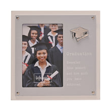 Load image into Gallery viewer, MOMENTS 2 LAYER PHOTO FRAME GREY 4&quot; X 6&quot; - GRADUATION

