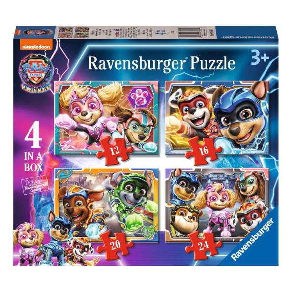 Ravensburger Paw Patrol 4 in a Box Mighty Movie