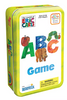 ABC Game packaging with colorful letters and characters on a yellow background