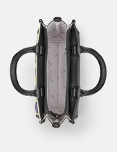 Load image into Gallery viewer, Yoshi Bees Love Lavender Black Leather Grab Bag
