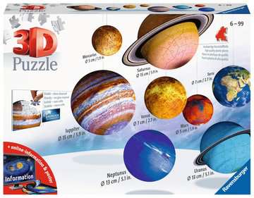 3d puzzle - planetary solar system