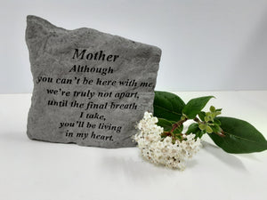 grave stone plaque Mother