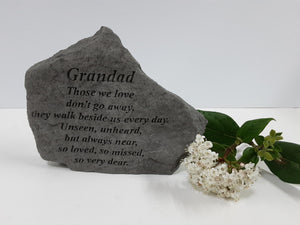 grave stone plaque Grandad