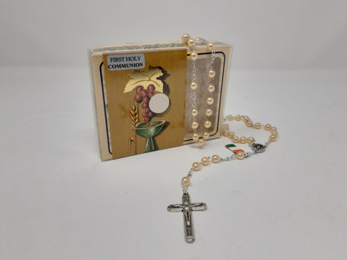 Communion rosary beads
