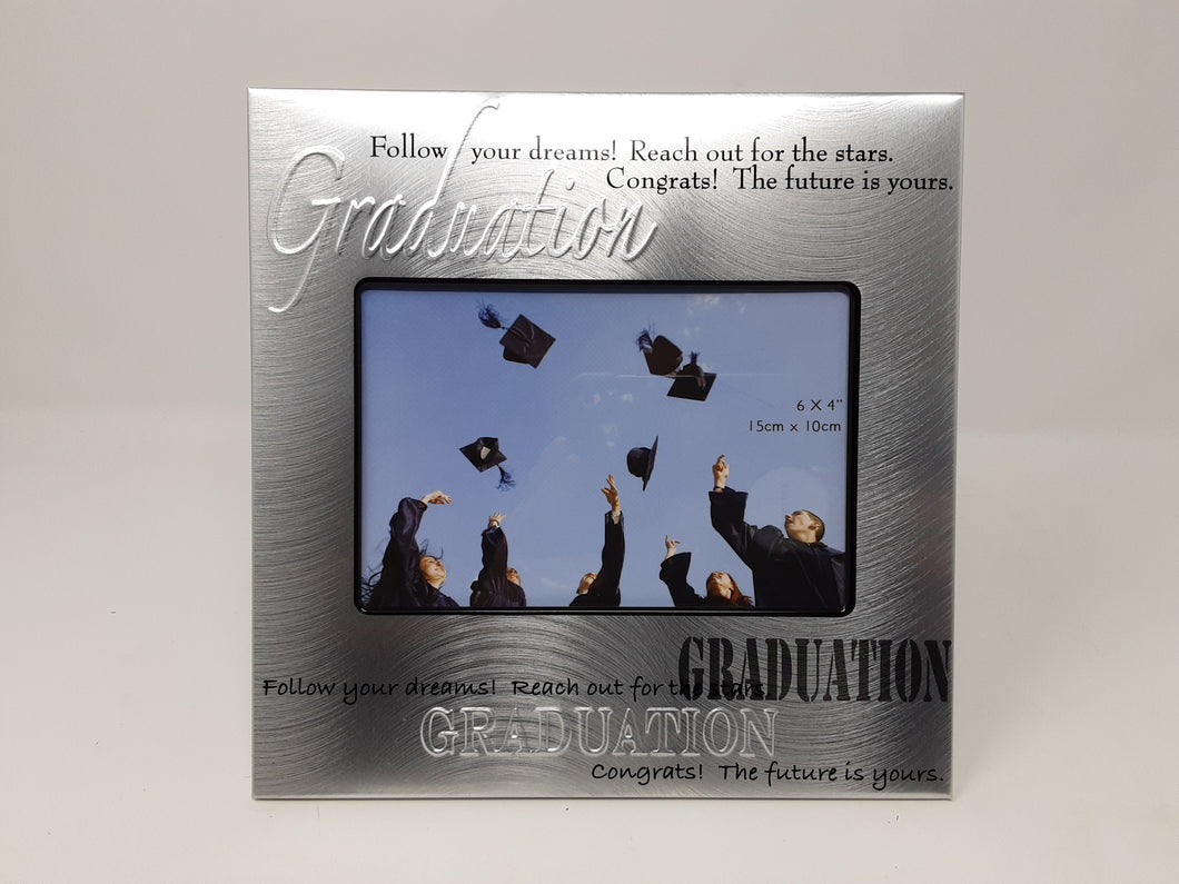 Silver Graduation Frame with verse