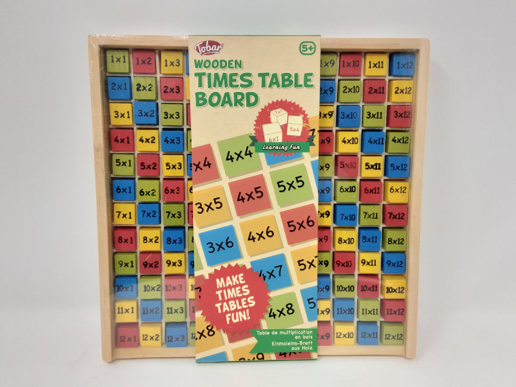 Tobar Wooden Times Table Board