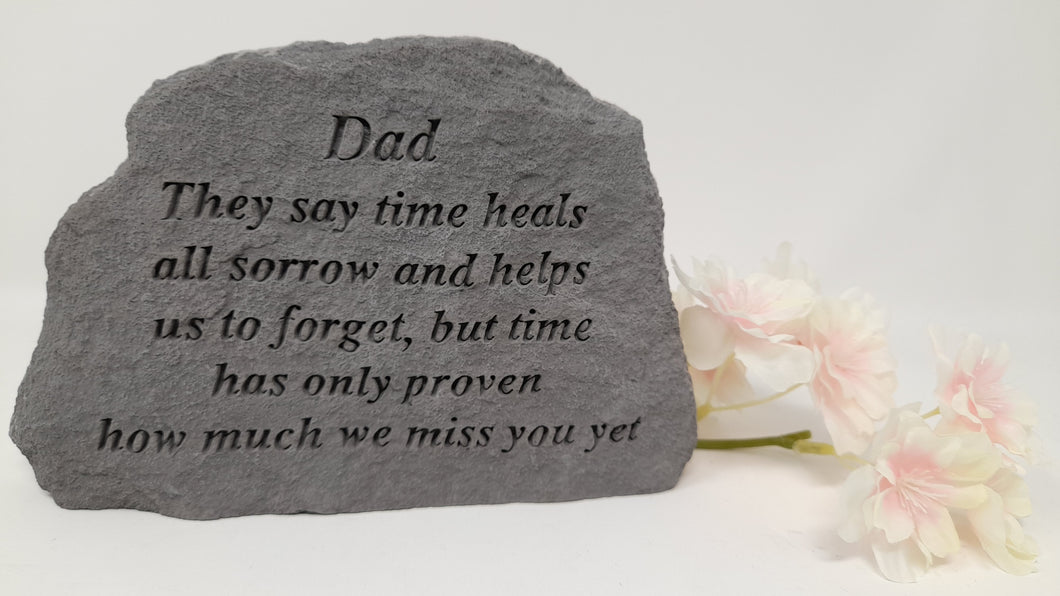 grave stone plaque - dad