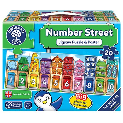 Number street jigsaw puzzle