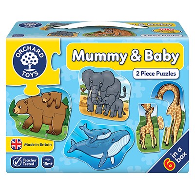 mummy & baby 2 piece jigsaw puzzle