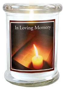 In loving memory candle