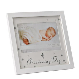 BAMBINO FRAME WITH STAR - CHRISTENING DAY 6" X 4"