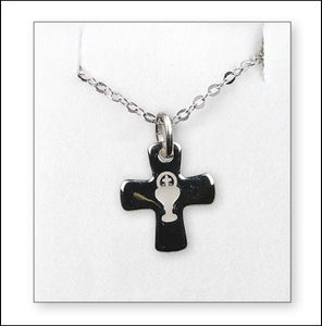 Silver Plated Necklace/Communion/Cross