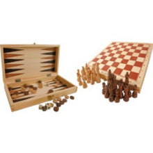 Load image into Gallery viewer, Classic Games 3 in 1 in a Wooden Case
