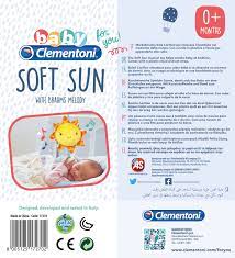 Clementoni Baby SOFT SUN MUSICAL PLUSH