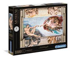 Clementoni Museum Collection 'The Creation of Man' Michelangelo 1000 pieces