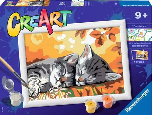 CreArt Paint by Numbers - Autumn Kitties